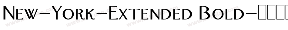 New-York-Extended Bold字体转换